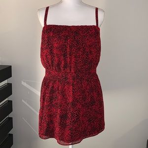 NWOT Peplum Top w/ Removable Straps
